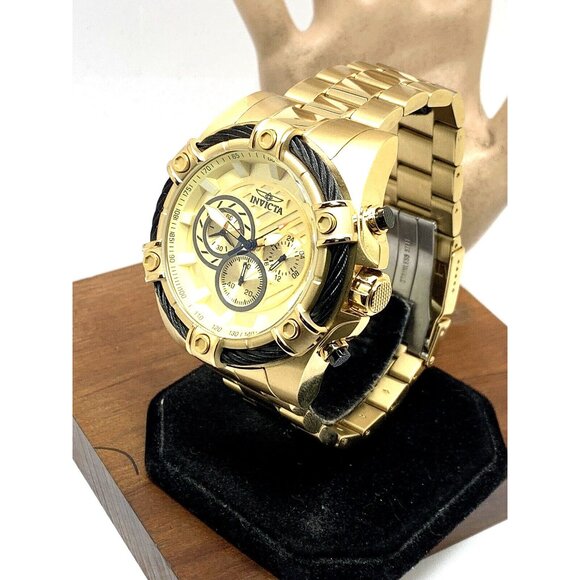 Invicta Men's Watch 25515 Bolt Quartz Chronograph Diver Gold Tone Steel 52mm - Picture 14 of 14